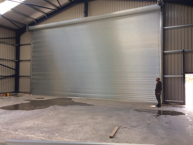 Large Scale Roller Shutter Door Installation